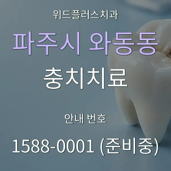 파주시 와동동 충치치료 대표 안내 그래픽