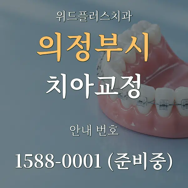 의정부시 치아교정 대표 안내 그래픽