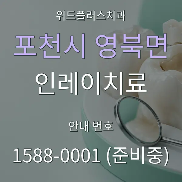 포천시 영북면 인레이치료 대표 안내 그래픽