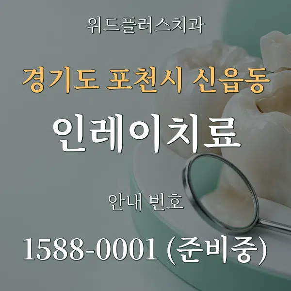 경기도 포천시 신읍동 인레이치료 대표 안내 그래픽