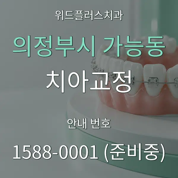 의정부시 가능동 치아교정 대표 안내 그래픽