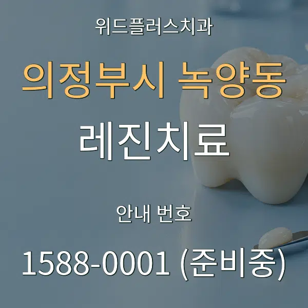 의정부시 녹양동 레진치료 대표 안내 그래픽